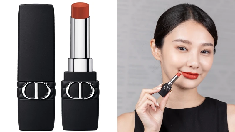 DIOR 迪奧超完美持久唇膏#840楓葉磚紅實擦。 DIOR 迪奧超完美持久唇膏#840楓葉磚紅實擦。