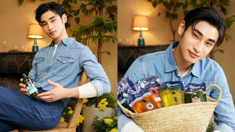 L’OCCITANE歐舒丹永續體驗展永續綠色大使-新生代演員章廣辰。