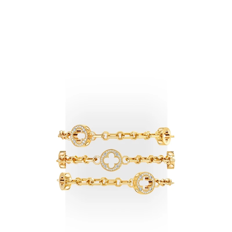 Empreinte 黃金與鑽石多層次手鍊 Empreinte 黃金與鑽石多層次手鍊