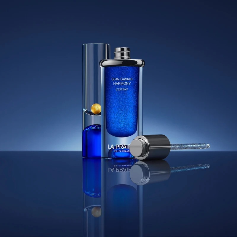 La Prairie萊珀妮魚子美顏緊緻塑顏精萃情境圖。 La Prairie萊珀妮魚子美顏緊緻塑顏精萃情境圖。