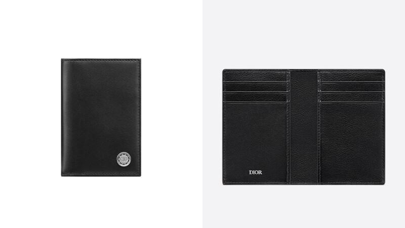 黑色光滑小牛皮鈕扣直式卡夾,NT$14,000 黑色光滑小牛皮鈕扣直式卡夾,NT$14,000