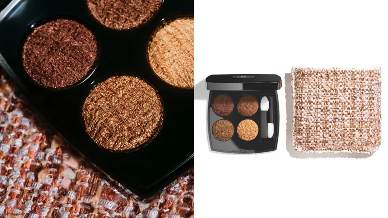 香奈兒斜紋軟呢四色眼影(#01古銅),NT3,210 香奈兒斜紋軟呢四色眼影(#01古銅),NT3,210