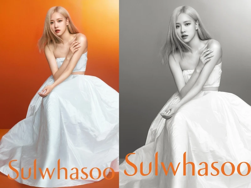 雪花秀全球品牌大使BLACKPINK Rosé形象圖。 雪花秀全球品牌大使BLACKPINK Rosé形象圖。