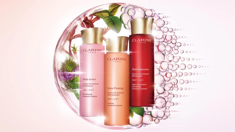 克蘭詩2022分齡精華水主視覺。 克蘭詩2022分齡精華水主視覺。