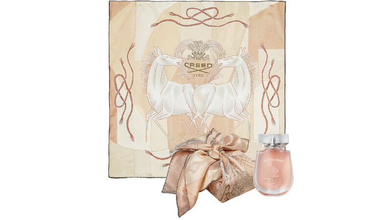 CREED白馬手工真絲方巾優惠組。 CREED白馬手工真絲方巾優惠組。