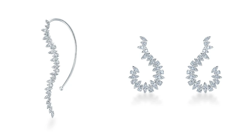 Aerial Twisted Dewdrop Ear Cuff (左)鑽石耳環/Aerial Twisted Sunburst 鑽石耳環 Aerial Twisted Dewdrop Ear Cuff (左)鑽石耳環/Aerial Twisted Sunburst 鑽石耳環