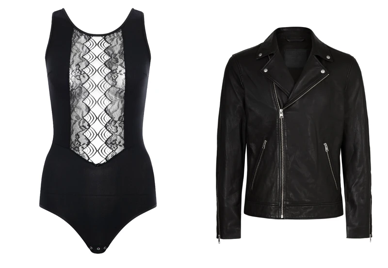 CHANTELLE ARABESQUE系列連身BODY,推薦價NT5,680;ALLSAINTS TYSON騎士皮衣推薦價NT18,600。 CHANTELLE ARABESQUE系列連身BODY,推薦價NT5,680;ALLSAINTS TYSON騎士皮衣推薦價NT18,600。