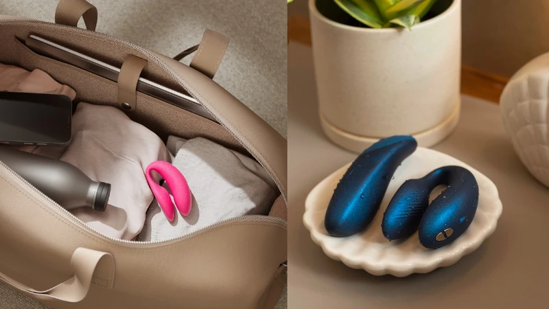 Chorus 藍牙雙人共震器(粉、宇宙藍)。