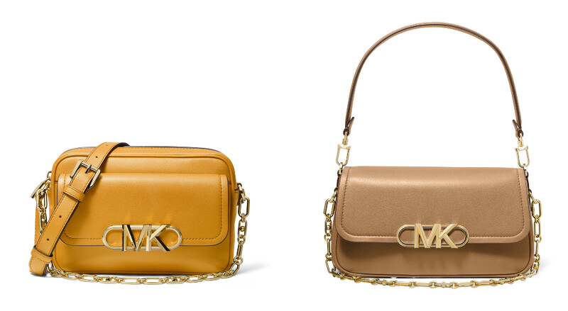 Parker 黃色金屬飾相機包,NT16,500;Parker 駝色金屬飾側背包,NT22,000 Parker 黃色金屬飾相機包,NT16,500;Parker 駝色金屬飾側背包,NT22,000