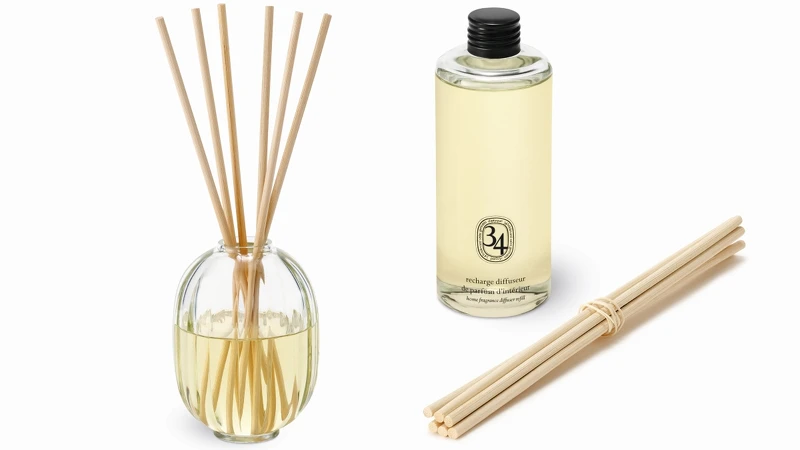 Diptyque聖日爾曼大道34號系列室內擴香擺件與補充罐。