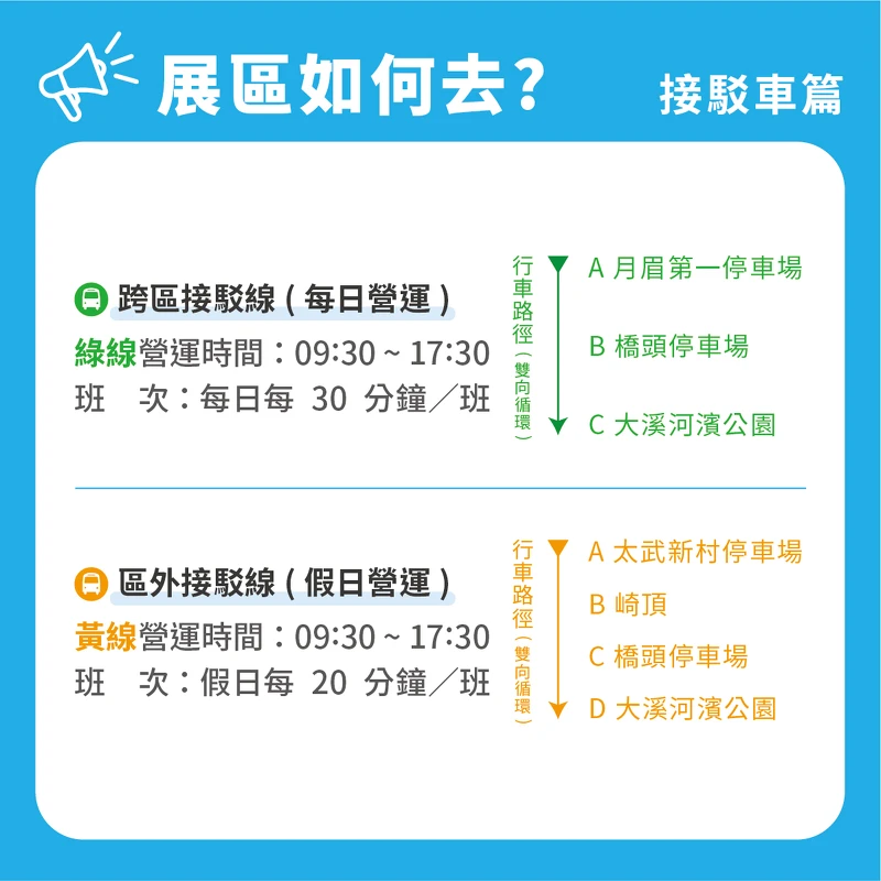 2022桃園地景藝術節接駁車資訊