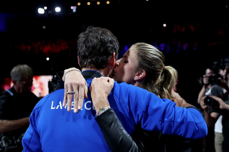 費德勒與妻子Mirka @Getty Images 費德勒與妻子Mirka @Getty Images