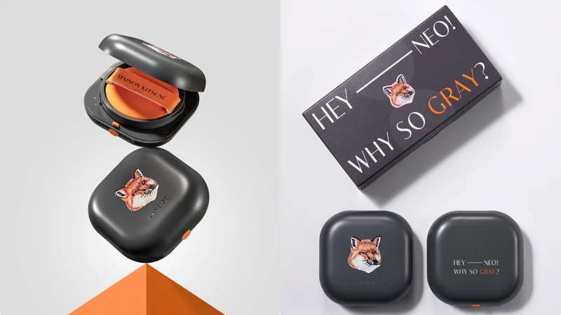 Laneige蘭芝Neo Cushion X Maison Kitsune 2022年設計。