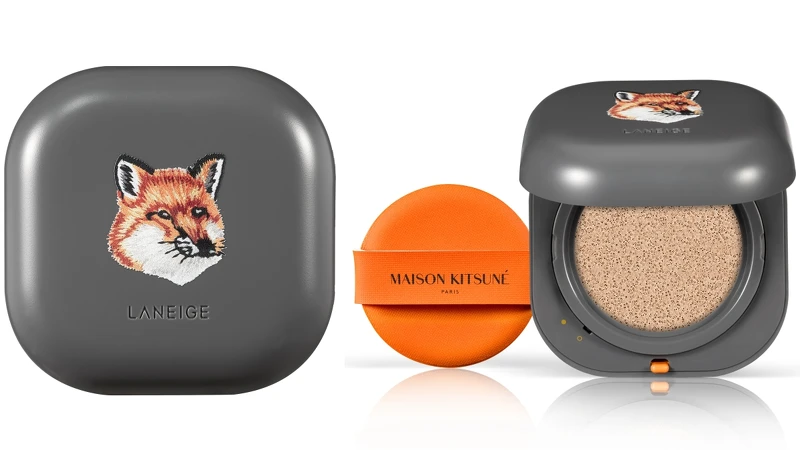 Laneige蘭芝Neo Cushion X Maison Kitsune(No.21明亮、No.23自然)15g*2，NT1,400