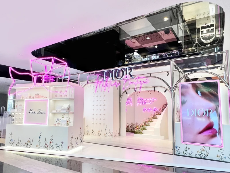 DIOR迪奧MISS DIOR MILLEFIORI繁花愛戀快閃店店景。 DIOR迪奧MISS DIOR MILLEFIORI繁花愛戀快閃店店景。