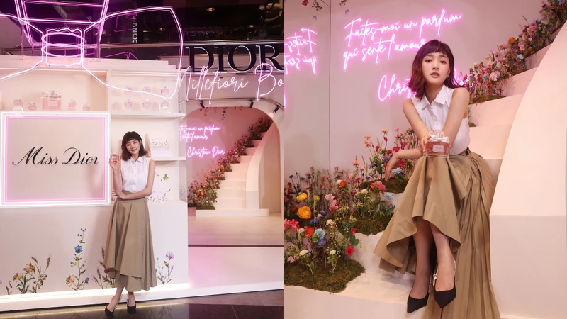 迪奧形象大使王淨現身MISS DIOR MILLEFIORI繁花愛戀快閃店。 迪奧形象大使王淨現身MISS DIOR MILLEFIORI繁花愛戀快閃店。