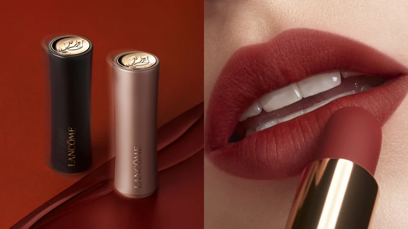 蘭蔻2022絕對完美柔霧唇膏L’Absolu Rouge Intimatte情境圖。