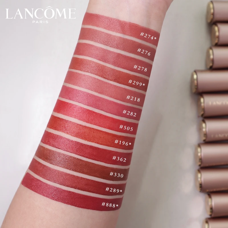 蘭蔻2022絕對完美柔霧唇膏12色手部試色。 蘭蔻2022絕對完美柔霧唇膏12色手部試色。