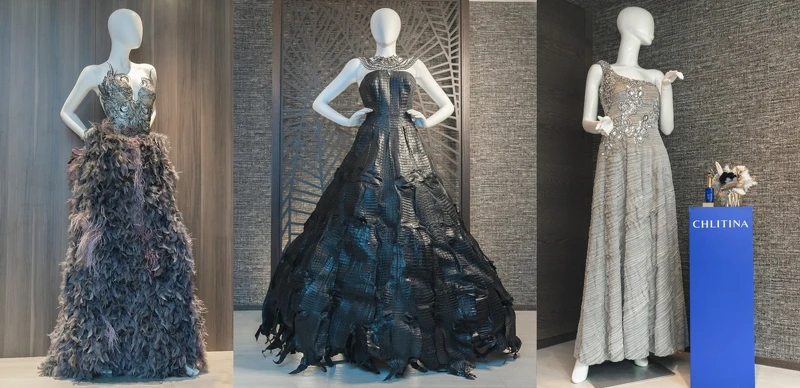 克麗緹娜及黃淑琦聯合舉辦沉浸式靜態展覽，展示多套黃淑琦品牌歷年經典服裝秀的主秀服裝