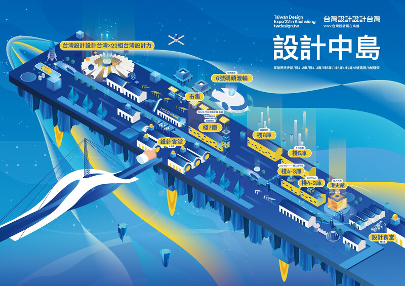 設計中島展覽分佈
