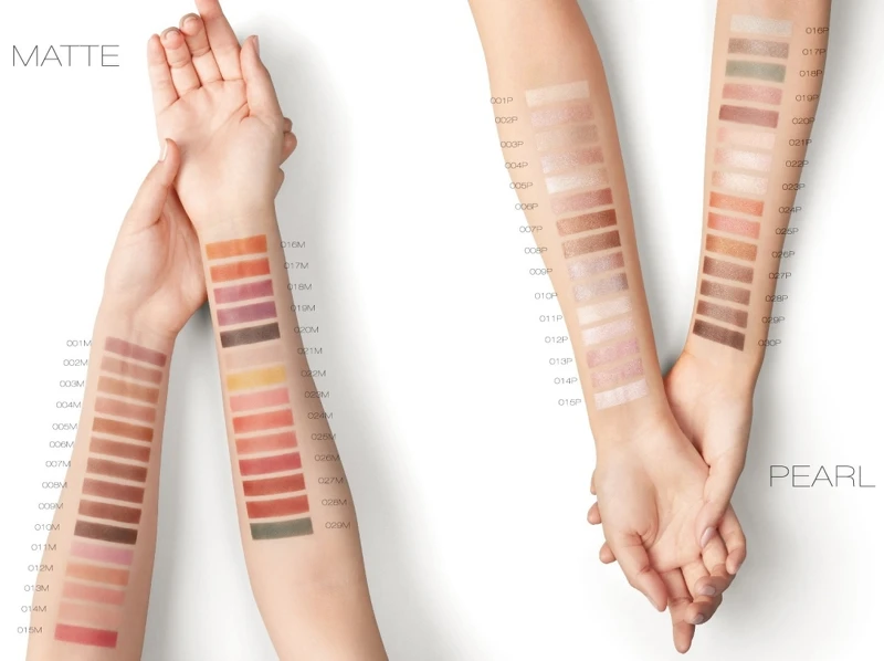 ADDICTION奧可玹魅癮眼采珠光30色、霧面29色手部試色。