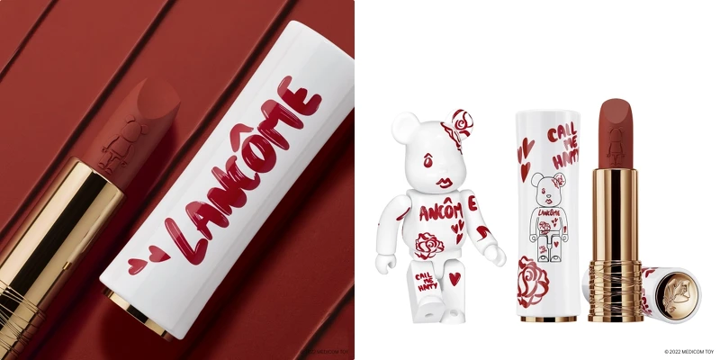 LANCÔME蘭蔻絕對完美柔霧唇膏BE@RBRICK限定版(#299)，NT1,350