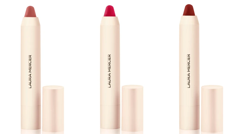 LAURA MERCIER 蘿拉蜜思花漾唇蠟筆主打色(左起)#302 Ella、#324 Louise、#382 Laura。 LAURA MERCIER 蘿拉蜜思花漾唇蠟筆主打色(左起)#302 Ella、#324 Louise、#382 Laura。