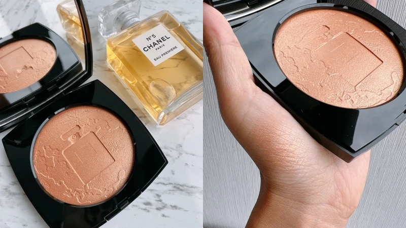 CHANEL香奈兒N°5典藏亮采盤實品與試色。