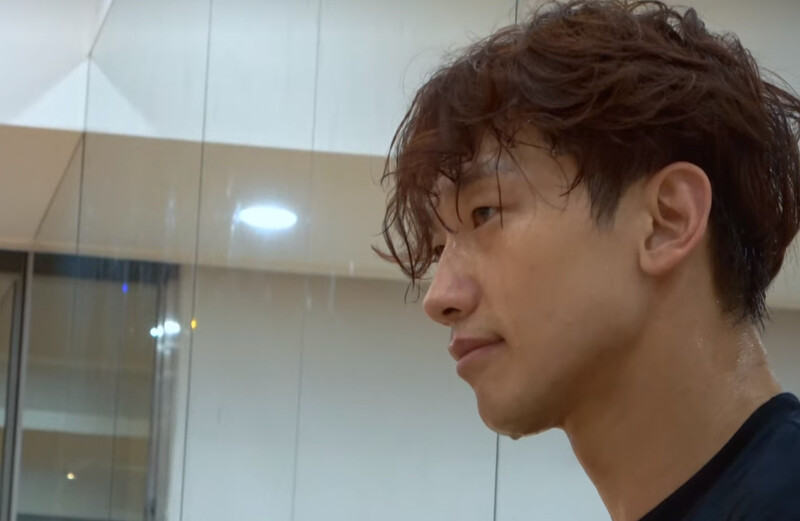 RAIN練習畫面非常辛苦