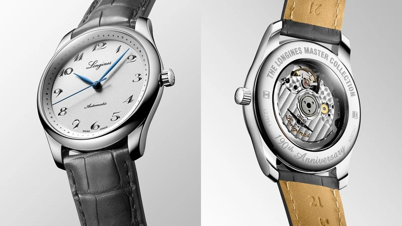 Longines 浪琴表 Master Collection 巨擘系列190週年紀念40mm噴砂銀色面盤腕錶 Longines 浪琴表 Master Collection 巨擘系列190週年紀念40mm噴砂銀色面盤腕錶