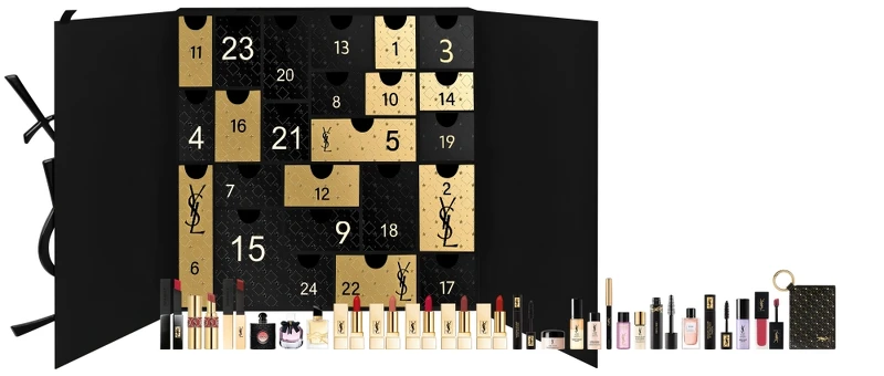 2022 YSL情迷聖誕倒數月曆全產品圖，NT12,500。