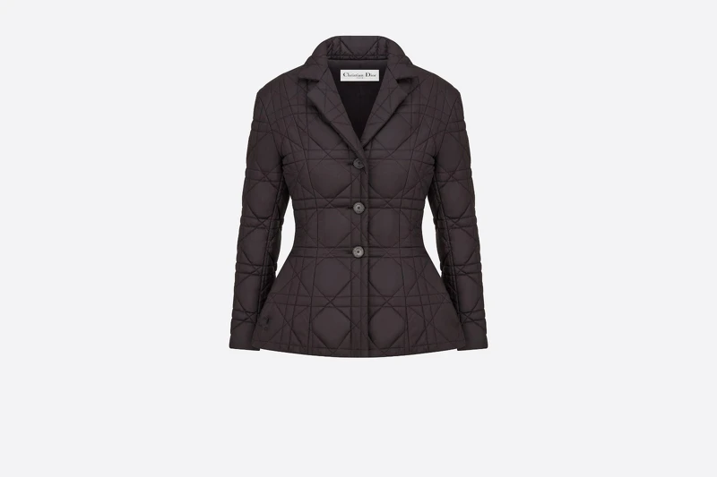 Dior Bar Jacket大型籐格紋黑色夾克，NT 115,000