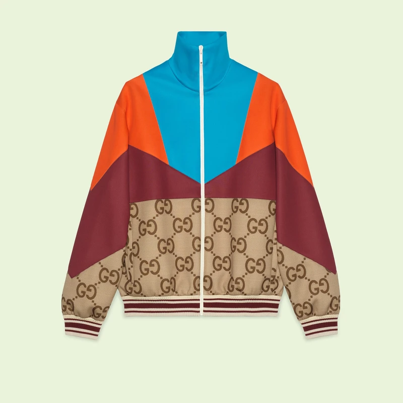 Gucci 多色 GG 緹花運動外套，NT62,000。