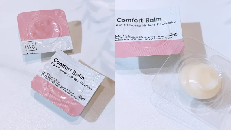 Wǒ Daily Base™每日基礎保養系列Comfort Balm舒撫潤澤霜2ml 28入(2週份)，NT2,080、56入(4週份)，NT4,120、112入(8週份)，NT8,200
