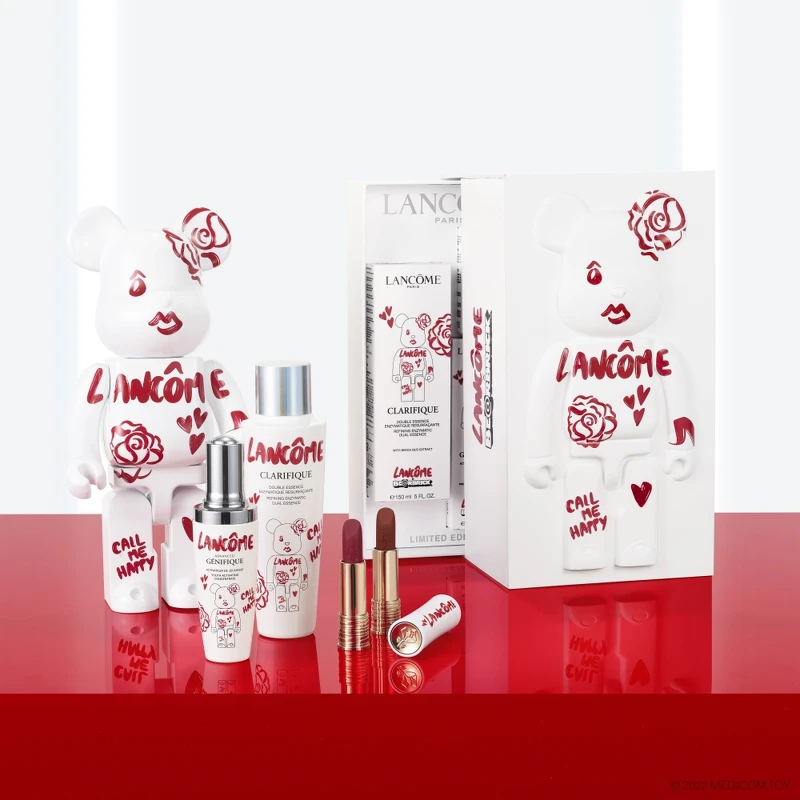 蘭蔻《LANCÔME x BE@RBRICK》聯名系列產品情境。 蘭蔻《LANCÔME x BE@RBRICK》聯名系列產品情境。