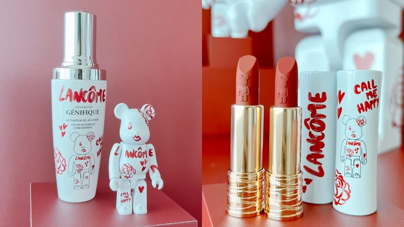 蘭蔻《LANCÔME x BE@RBRICK》聯名系列。 蘭蔻《LANCÔME x BE@RBRICK》聯名系列。