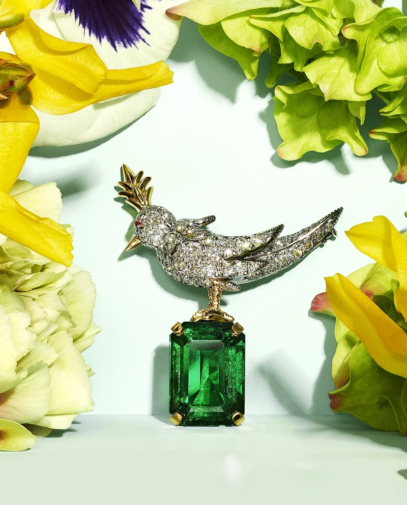 Tiffany & Co. 石上鳥Bird on a Rock胸針 Tiffany & Co. 石上鳥Bird on a Rock胸針