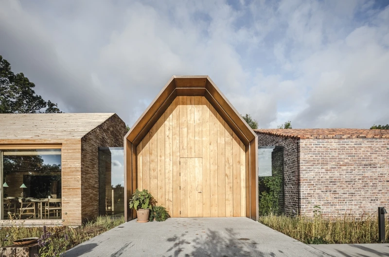 保留了農舍外觀。 保留了農舍外觀。