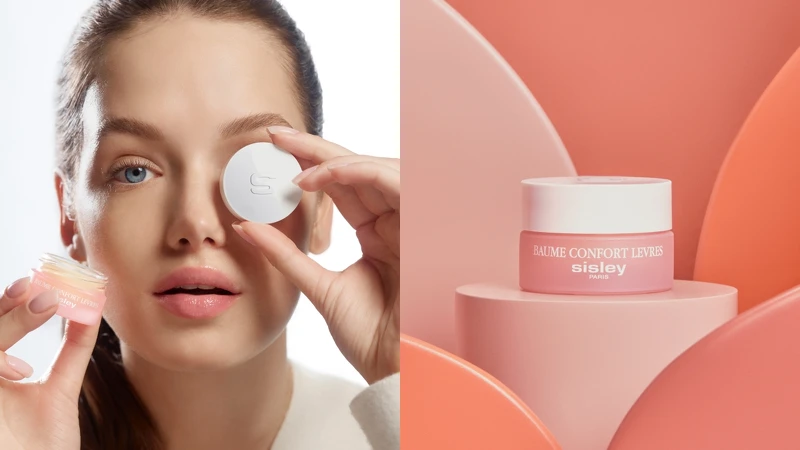 Sisley植物修護潤唇霜情境。