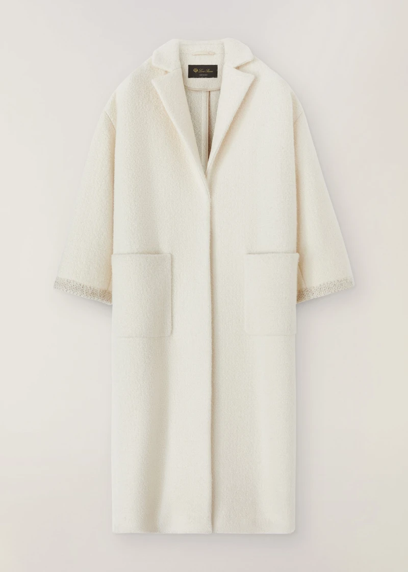 Loro Piana 毛呢翻領大衣,NT289,400。 Loro Piana 毛呢翻領大衣,NT289,400。