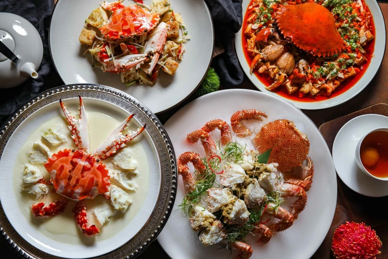 2022秋蟹宴共有五道新菜色。 2022秋蟹宴共有五道新菜色。