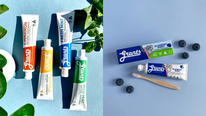 Grants澳洲格蘭特大自然牙膏商品圖。