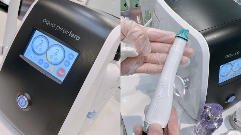 倩碧新創舉，在櫃上提供水飛梭保養體驗。