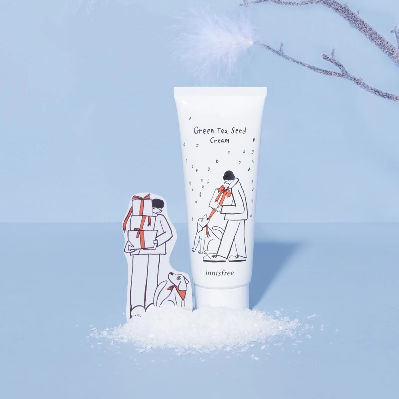 innisfree 2022綠色聖誕綠茶籽保濕霜100ml，NT1,180