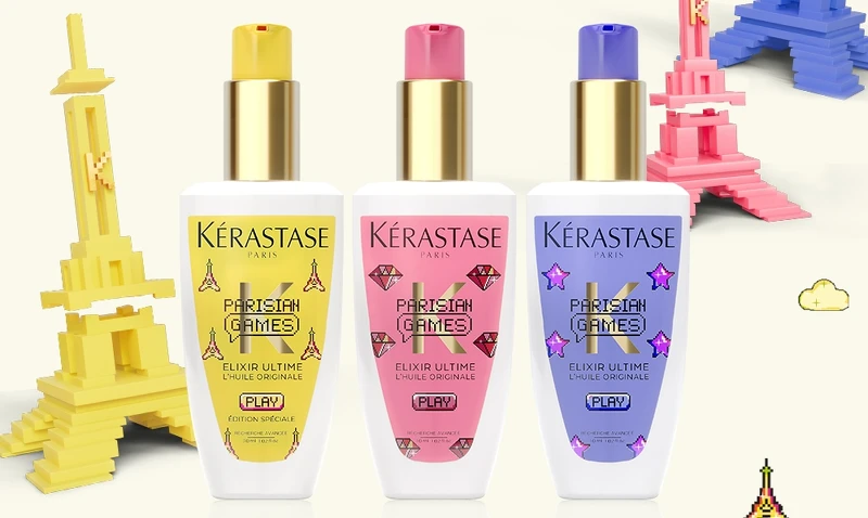 KÉRASTASE巴黎卡詩金緻柔馭露巴黎玩家限量版推出三款Y2K風格包裝。30ml,NT750 KÉRASTASE巴黎卡詩金緻柔馭露巴黎玩家限量版推出三款Y2K風格包裝。30ml,NT750