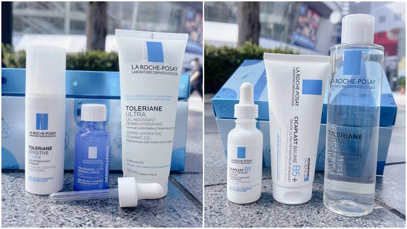 右:理膚寶水B5修復奇肌寶盒。左:理膚寶水煥膚奇肌寶盒。 右:理膚寶水B5修復奇肌寶盒。左:理膚寶水煥膚奇肌寶盒。