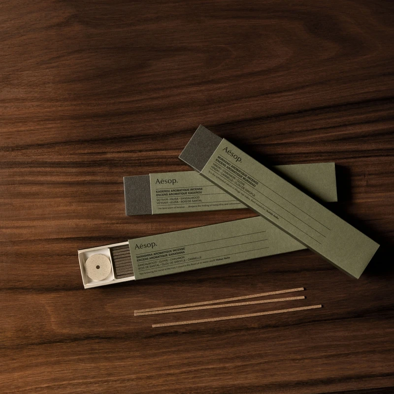 Aesop 線香系列情境圖。