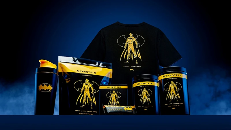 Myprotein先前推出《蝙蝠俠》聯名商品 Myprotein先前推出《蝙蝠俠》聯名商品
