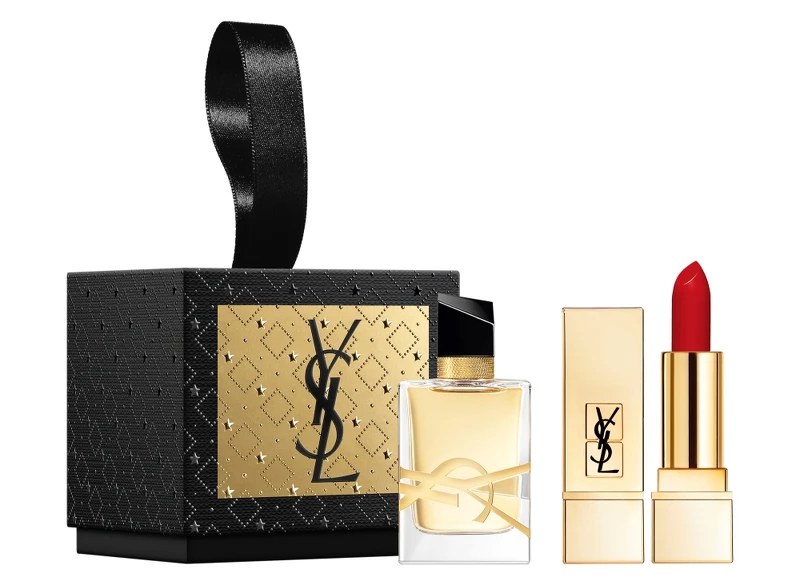 YSL聖誕限量迷你香水唇膏禮盒，NT1,350