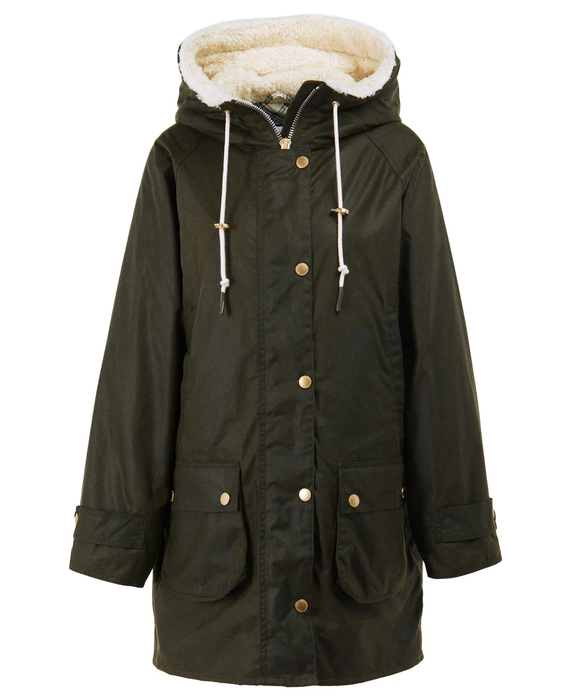 Barbour by ALEXACHUNG - Ghillie油布外套，售價26,000元(橄欖綠)